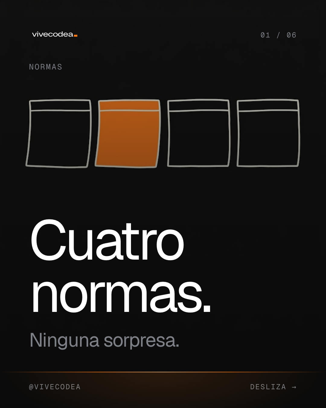 Cuatro normas. Ninguna sorpresa.